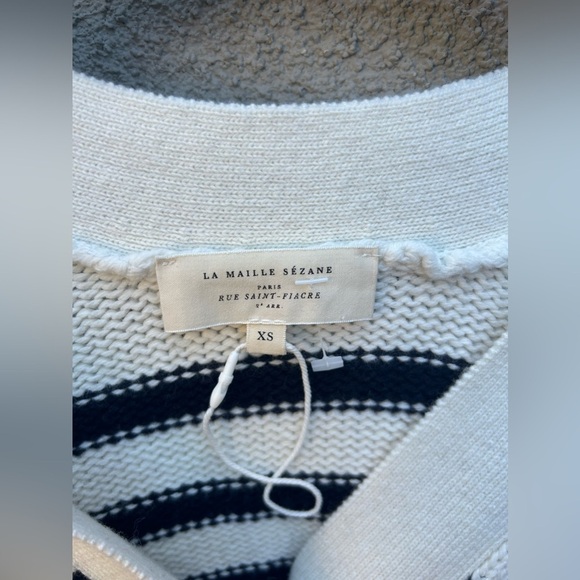 Sezane Striped Wilson Cardigan - Picture 7 of 10